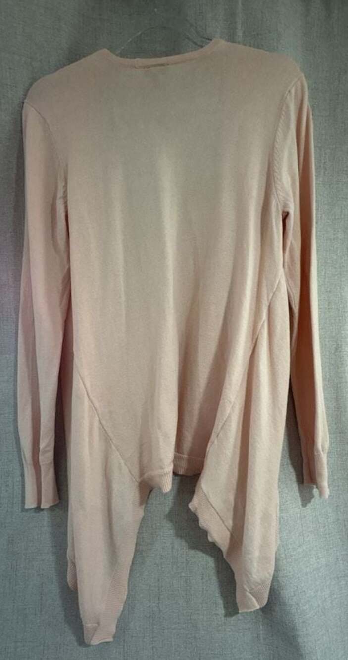 Torrid Women's Pink Lightweight 100% Cotton Flyaway Cardigan - Picture 5 of 7